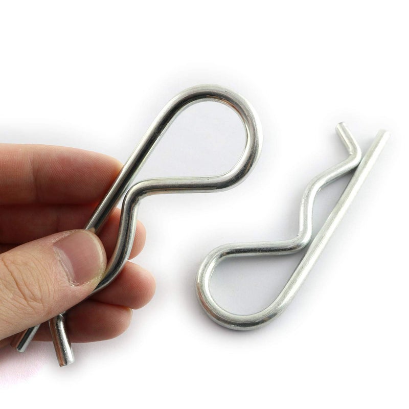 LQ Industrial 2 PCS Stainless Steel R Clips Spring Retaining Wire Hair Pins Lynch Cotter M5x100 - Image 3